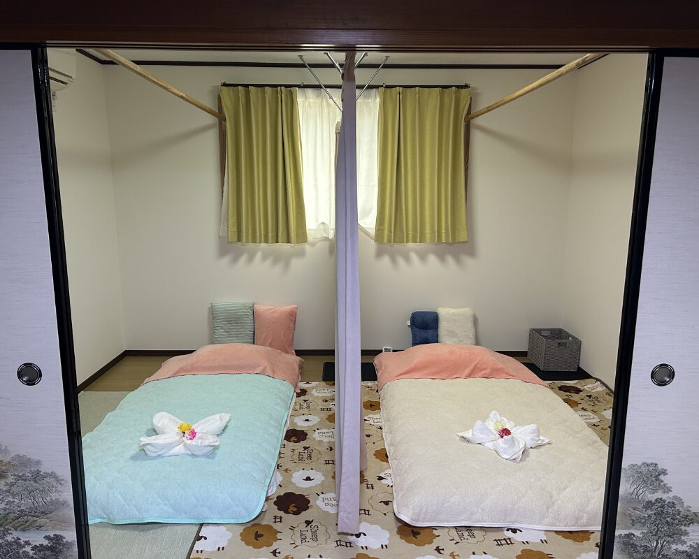 北茨城市中郷町小野矢指のタイ古式マッサージ・サムリーの施術室