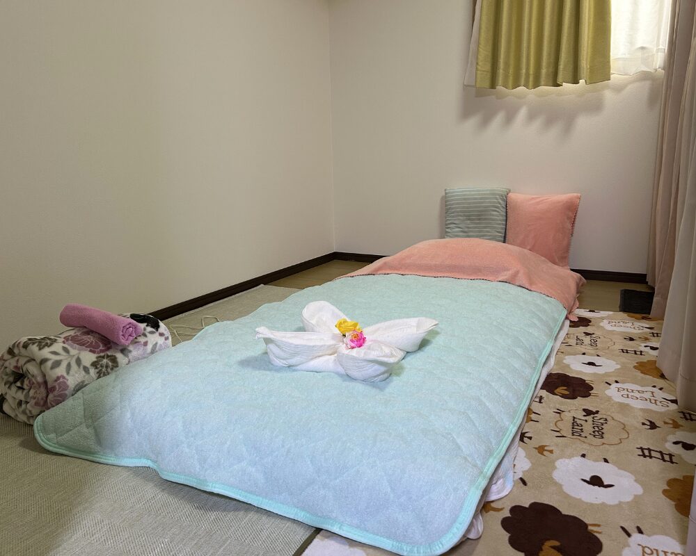 北茨城市中郷町小野矢指のタイ古式マッサージ・サムリーの施術室